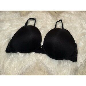 Smart & Sexy SA276X Super Push Up Bra Add 2 Cups Lace UW Womens 42C Black